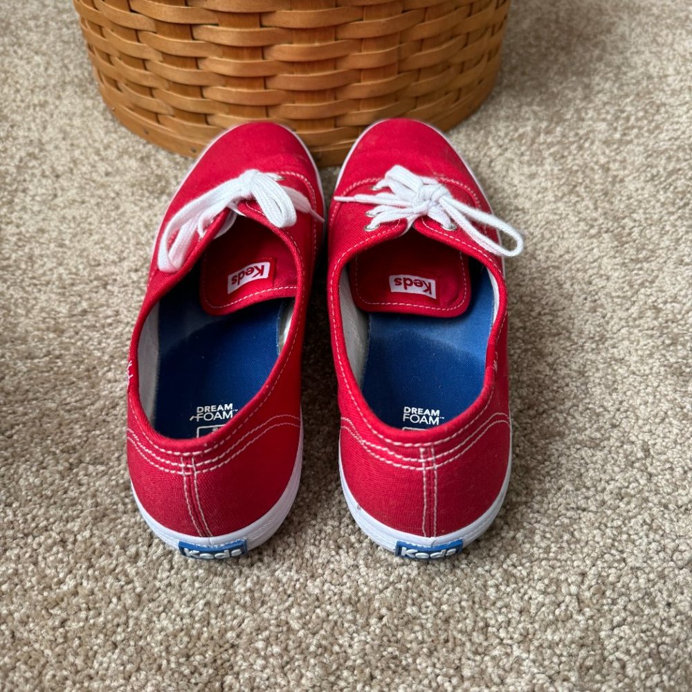 Keds Red Champion Canvas Lace-Up Sneakers 9.5W - Picture 5 of 11